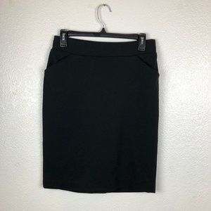 Ellen Tracy Black Pencil Skirt w/ Pockets